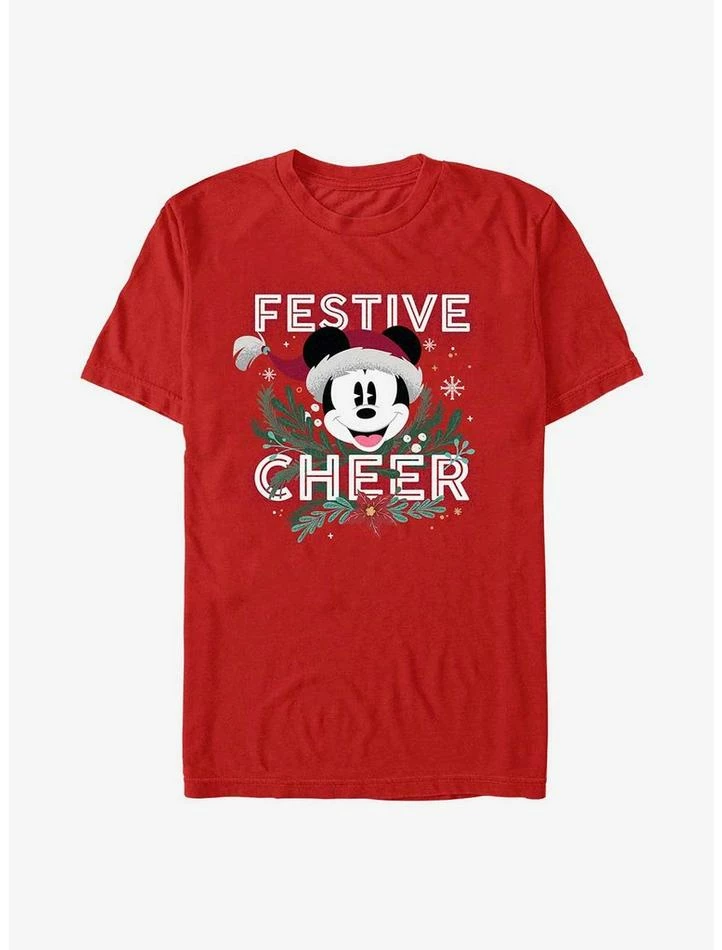 Best Sale ✨ Disney Mickey Mouse Festive Cheer T-Shirt ⌛ 1 Best Sale ✨ Disney Mickey Mouse Festive Cheer T-Shirt ⌛