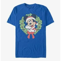 Promo ⌛ Disney Mickey Mouse Mickey ❄ Christmas Wreath T-Shirt 👏