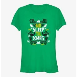 Best Pirce 🔥 The Nightmare Before Christmas No Sleep Till Xmas Girls T-Shirt 😍