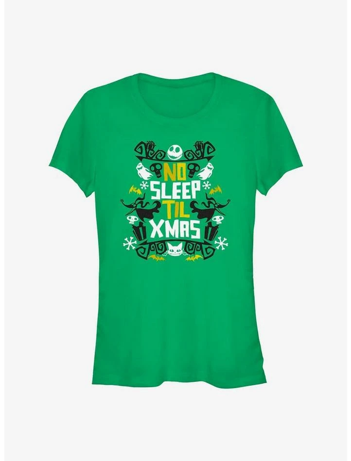 Best Pirce π₯ The Nightmare Before Christmas No Sleep Till Xmas Girls T-Shirt π 1 Best Pirce π₯ The Nightmare Before Christmas No Sleep Till Xmas Girls T-Shirt π