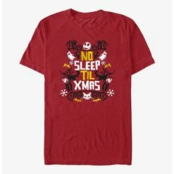 Best Pirce 🔥 The Nightmare Before ❄ Christmas No Sleep Till Xmas T-Shirt ⭐