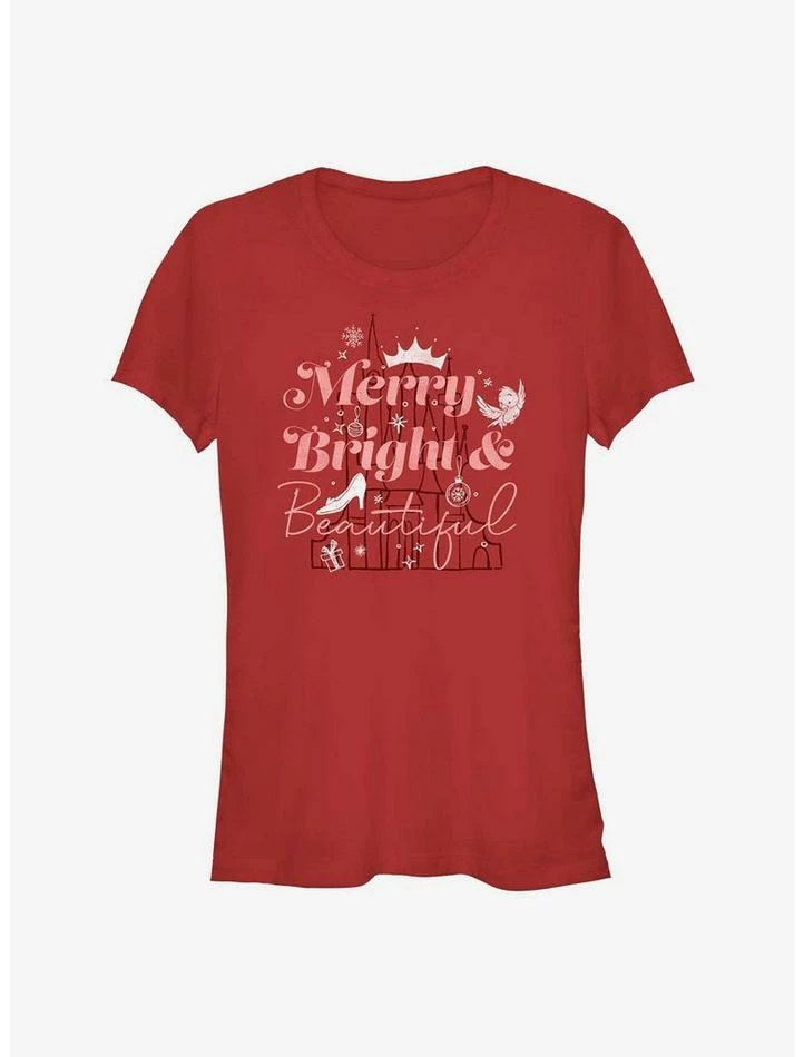 Promo 😉 Disney Princess Merry And Bright Girls T-Shirt 😉 1 Promo 😉 Disney Princess Merry And Bright Girls T-Shirt 😉