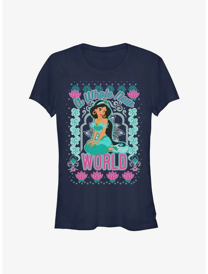 Best Pirce π Disney Princess Jasmine World Ugly Holiday Girls T-Shirt β 1 Best Pirce π Disney Princess Jasmine World Ugly Holiday Girls T-Shirt β