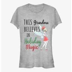 Promo 😀 Disney Tinker Bell Grandma Holiday Magic Grandma Girls T-Shirt 😉