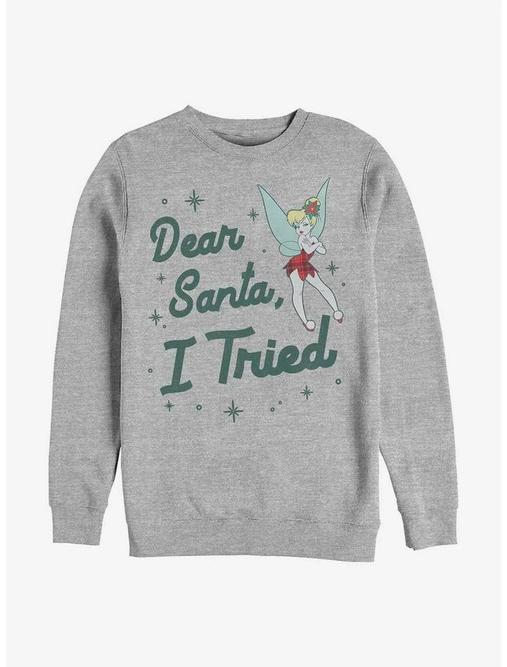 Cheap ⌛ Disney Tinker Bell Dear Santa, I Tried Crew Sweatshirt 🎉 1 Cheap ⌛ Disney Tinker Bell Dear Santa, I Tried Crew Sweatshirt 🎉