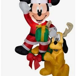 Promo 🥰 Disney Mickey Mouse And Pluto Inflatable Decor 😍