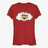 Discount 🔔 Disney Mickey Mouse Rainbow Love ❤️ Girls T-Shirt ⌛