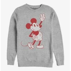 Cheap 🌟 Disney Mickey Mouse Simple Mickey Outline Crew Sweatshirt ✨