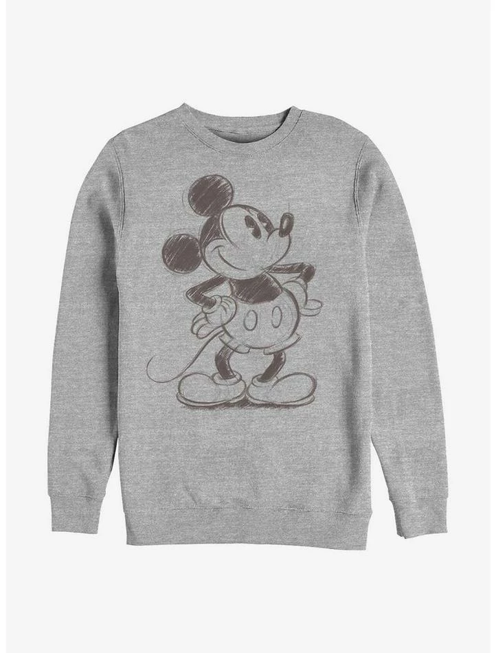 New ⭐ Disney Mickey Mouse Sketched Mickey Crew Sweatshirt 😀 1 New ⭐ Disney Mickey Mouse Sketched Mickey Crew Sweatshirt 😀
