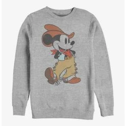 Top 10 🔥  Disney Mickey Mouse Western Mickey Crew Sweatshirt ✨