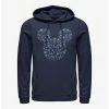 New ⭐ Disney Mickey Mouse Mickey Ear Snowflakes Hoodie ✨