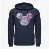 Best Sale 🛒 Disney Mickey Mouse Tie Dye Red White Blue Hoodie ⌛