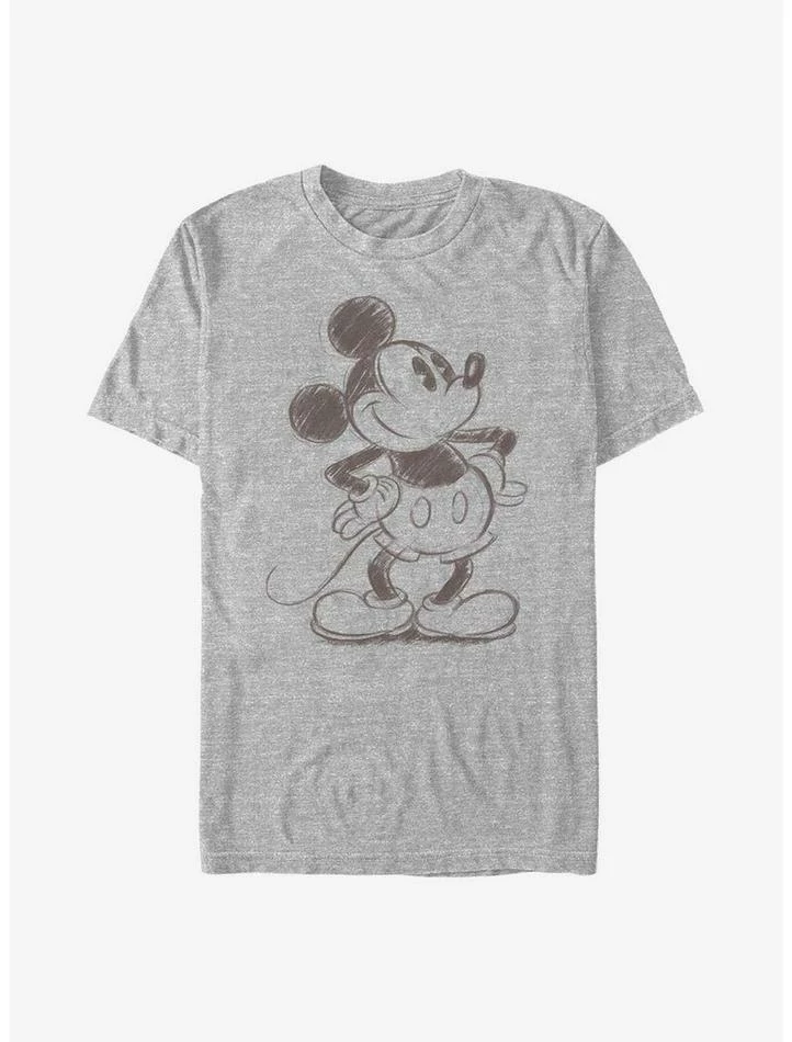 Cheap ⌛ Disney Mickey Mouse Sketched Mickey T-Shirt ❤️ 1 Cheap ⌛ Disney Mickey Mouse Sketched Mickey T-Shirt ❤️