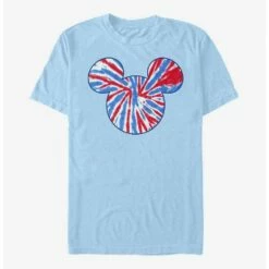 Coupon ❤️ Disney Mickey Mouse Tie Dye Red White Blue T-Shirt ✨