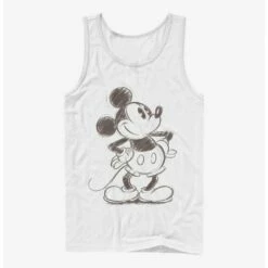 Best Pirce 💯 Disney Mickey Mouse Sketched Mickey Tank 👏