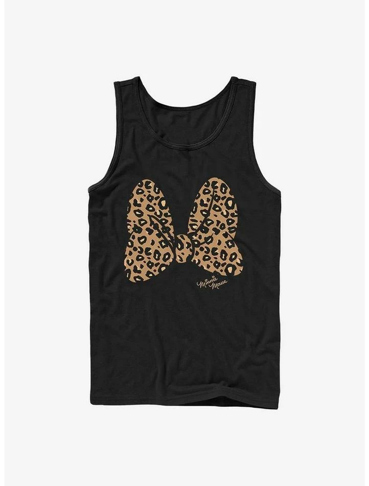 New 😀 Disney Minnie Mouse Animal Print Bow Tank 👍 1 New 😀 Disney Minnie Mouse Animal Print Bow Tank 👍