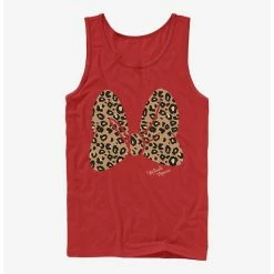 New 🎁 Disney Minnie Mouse Animal Print Bow Tank 😉