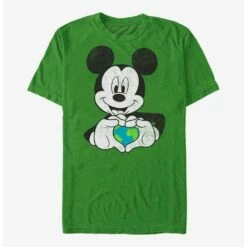 Best reviews of 😍 Disney Mickey Mouse Mickey Earth Heart T-Shirt ⌛