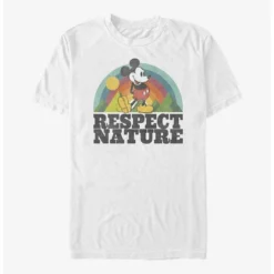 Budget 🧨 Disney Mickey Mouse Respect Nature T-Shirt 🧨