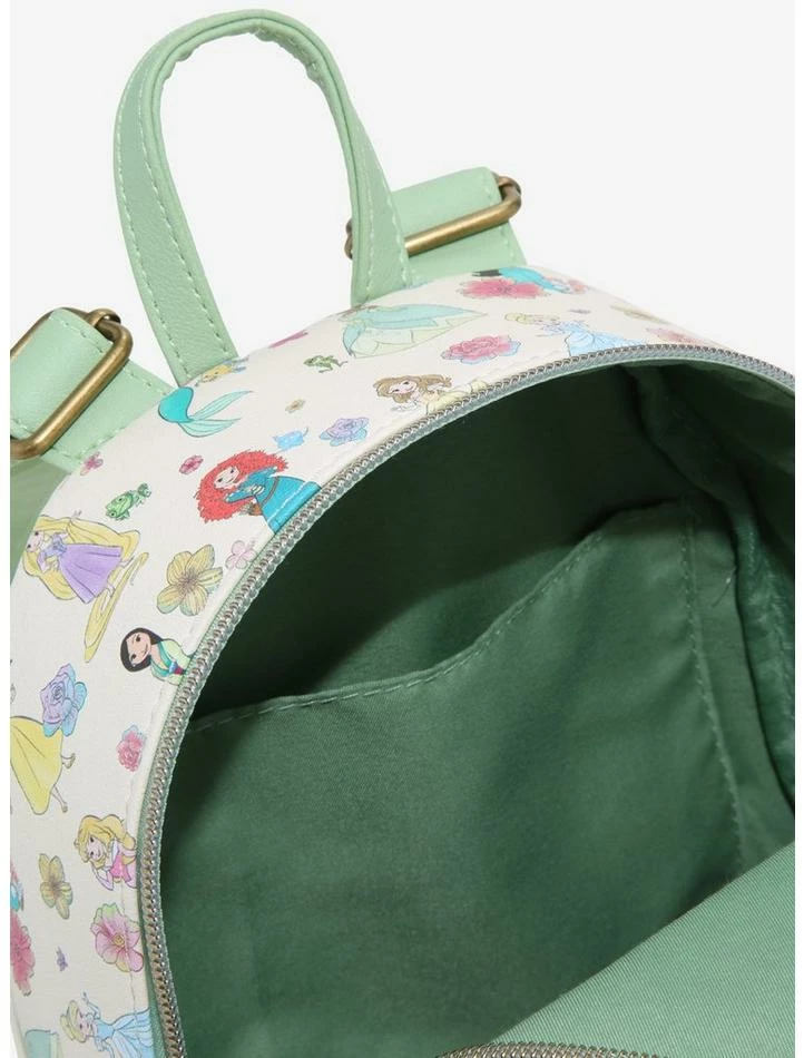 Outlet ⭐ Loungefly Disney Chibi Princess Floral Mini Backpack ❤️ 4 Outlet ⭐ Loungefly Disney Chibi Princess Floral Mini Backpack ❤️ - Image 4