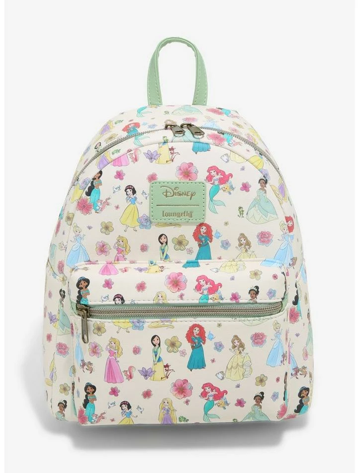 Outlet ⭐ Loungefly Disney Chibi Princess Floral Mini Backpack ❤️ 1 Outlet ⭐ Loungefly Disney Chibi Princess Floral Mini Backpack ❤️