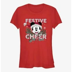 Best Pirce 💯 Disney Mickey Mouse Festive Cheer Girls T-Shirt 🎉