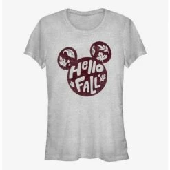 Promo 🧨 Disney Mickey Mouse Hello Fall Girls T-Shirt 💯