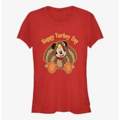 New ✨ Disney Mickey Mouse Turkey Day Mickey 😉 Girls T-Shirt 👍