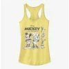 Discount 🔔 Disney Mickey Mouse Mickey Friends Sketch 🥰 Girls Tank ✔️