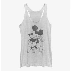 Hot Sale ⌛ Disney Mickey Mouse Mickey Black And White ⌛ Girls Tank ⭐