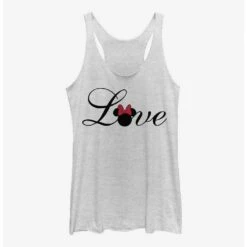 Coupon 👏 Disney Minnie Mouse Minnie Love Script Girls Tank 🔥