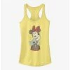 Promo 👏 Disney Minnie Mouse Simple Minnie Sit 🤩 Girls Tank ⭐