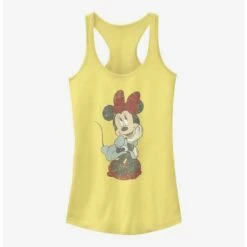 Promo 👏 Disney Minnie Mouse Simple Minnie Sit 🤩 Girls Tank ⭐