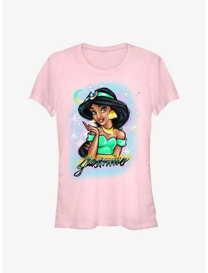 Discount 👍 Disney Aladdin Jasmine Airbrushed Girls T-Shirt 🎉 1 Discount 👍 Disney Aladdin Jasmine Airbrushed Girls T-Shirt 🎉