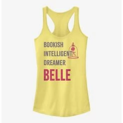 Best deal 🔥 Disney Beauty And The Beast Belle List 👍 Girls Tank ⌛