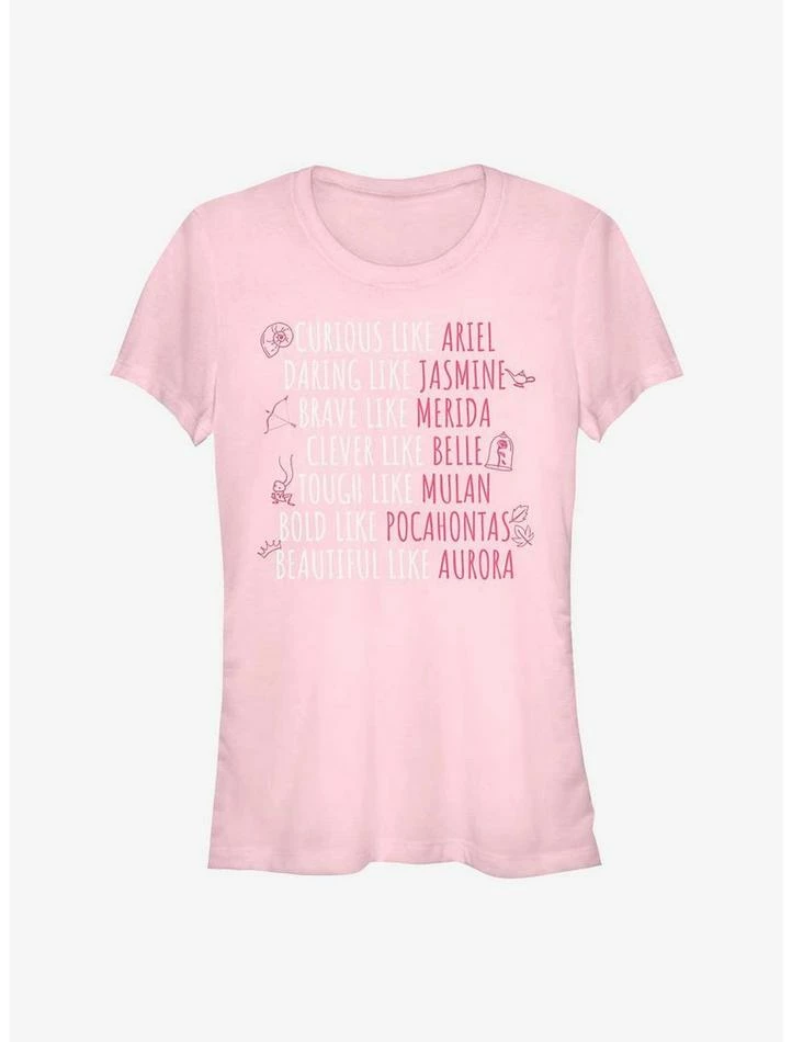 Cheapest ๐ Disney Princess Character Traits Girls T-Shirt ๐ฅ 1 Cheapest ๐ Disney Princess Character Traits Girls T-Shirt ๐ฅ