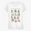 Outlet 🎁 Disney Princess Handdrawn Textbook Girls T-Shirt 🧨