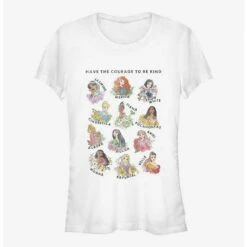 Outlet 🎁 Disney Princess Handdrawn Textbook Girls T-Shirt 🧨
