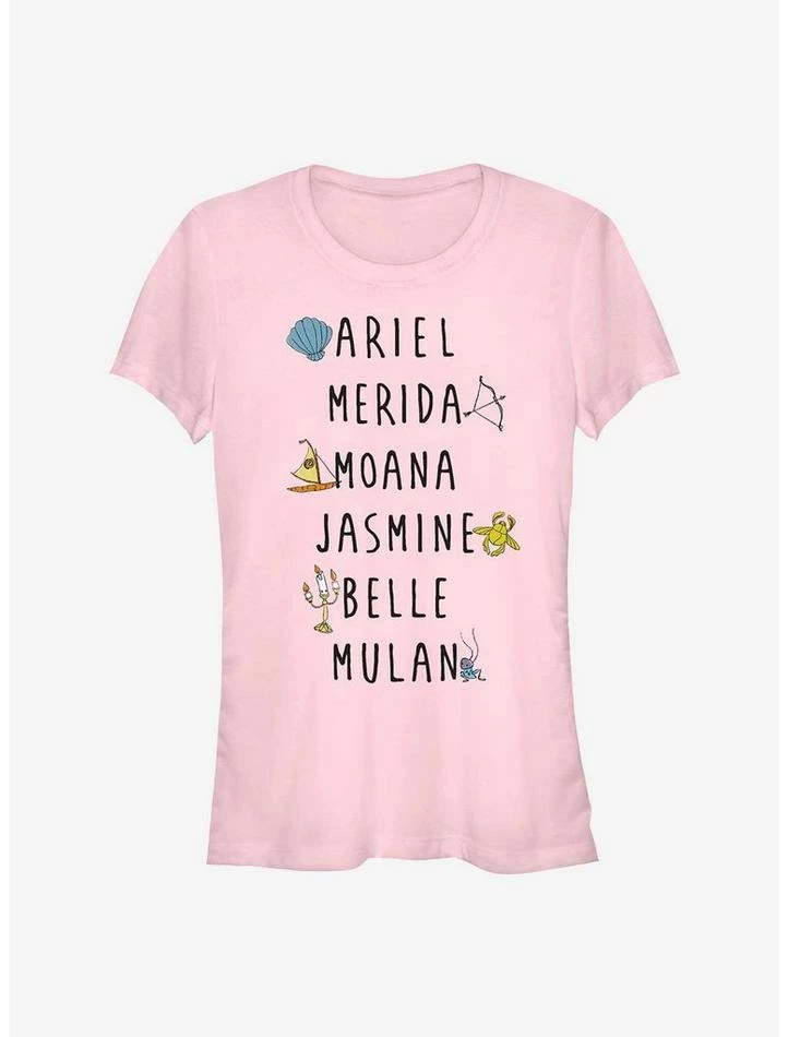 Coupon 👏 Disney Princess Name Stack 🎁 Girls T-Shirt ✔️ 1 Coupon 👏 Disney Princess Name Stack 🎁 Girls T-Shirt ✔️