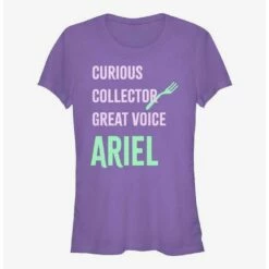 Best Sale 🧨 Disney The Little Mermaid Ariel List 🛒 Girls T-Shirt ✨