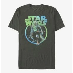 Best Sale ✨ Star Wars The Book Of Boba Fett Rainbow Fett T-Shirt 😀