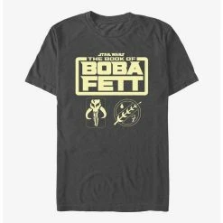 Cheap ✔️ Star Wars The Book Of Boba Fett Boba Fett Armor Logo T-Shirt 🎁