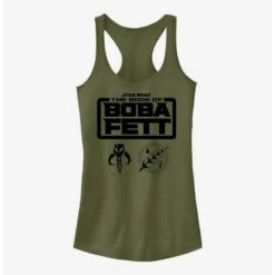 New 🧨 Star Wars The Book Of Boba Fett Boba Fett Armor Logo Girls Tank Top 👍