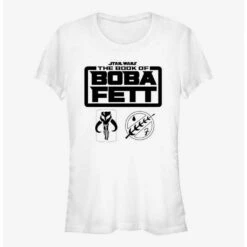 Brand new ⭐ Star Wars The Book Of Boba Fett Boba Fett Armor Logo Girls T-Shirt 💯