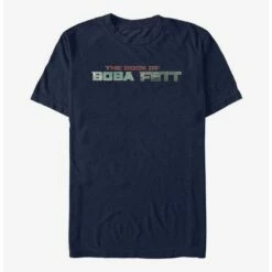 Cheap ✔️ Star Wars The Book Of Boba Fett Boba Fett Text Logo T-Shirt 🎉
