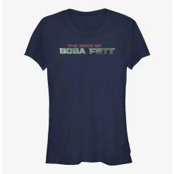 Budget 💯 Star Wars The Book Of Boba Fett Boba Fett Text Logo Girls T-Shirt ⭐