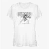 Best deal 🌟 Star Wars The Book Of Boba Fett Boba Lives Pencil Sketch Girls T-Shirt 👍