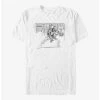 Outlet 👏 Star Wars The Book Of Boba Fett Boba Lives Pencil Sketch T-Shirt 😀