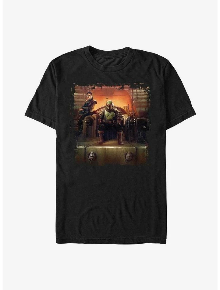Top 10 💯 Star Wars The Book Of Boba Fett Boba Painterly Throne T-Shirt 👏 1 Top 10 💯 Star Wars The Book Of Boba Fett Boba Painterly Throne T-Shirt 👏