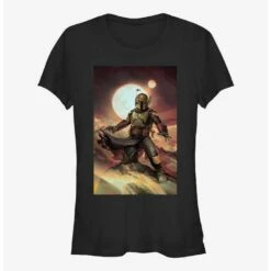 New 👍 Star Wars The Book Of Boba Fett Boba Painting Girls T-Shirt ✔️
